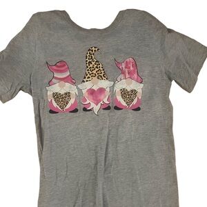 Valentine’s day Gnome Hearts Short Sleeve Small